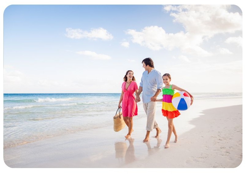 family in summer