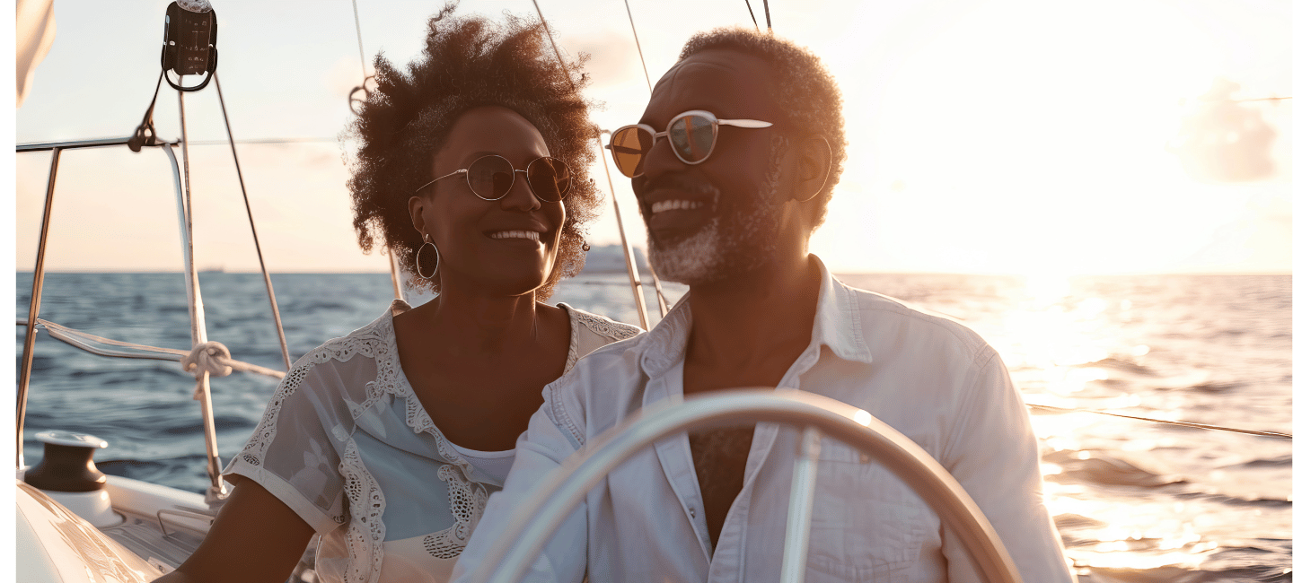 couple on boat