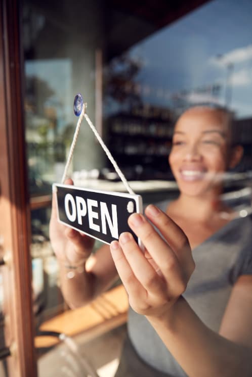 Girl Opening Business, ECCU Business account