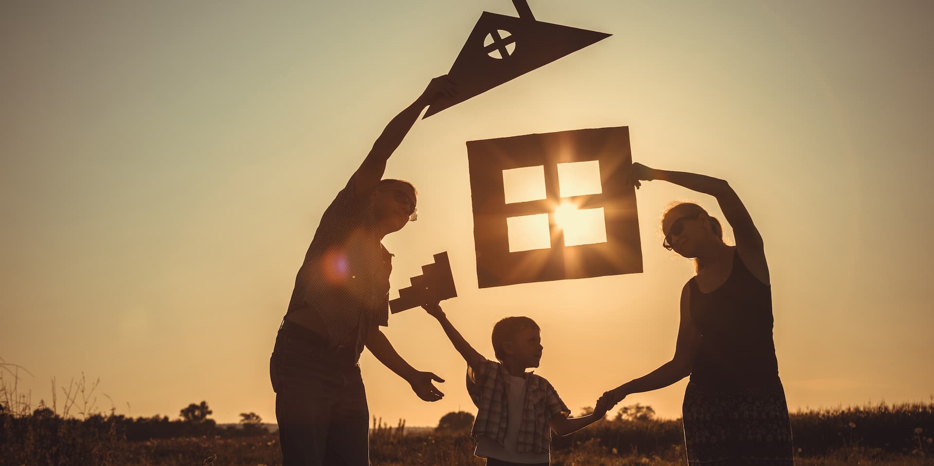 Family building the home of their dreams with the help of ECCU.